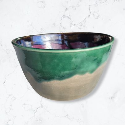 Hand Made Bowl with Purple