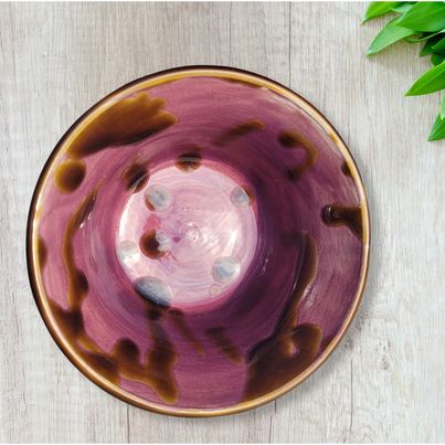 Purple and Brown Bowl
