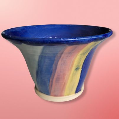 Large Rainbow Flower Pot