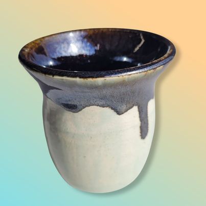 Small Black and White Vase