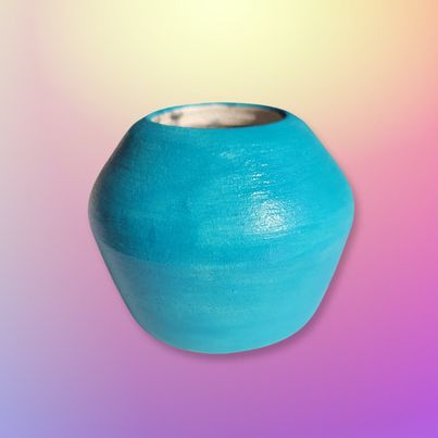 Extra Small Blue Pot