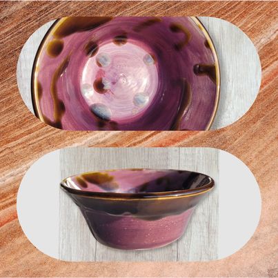 Purple and Brown Bowl
