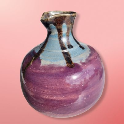 Purple Vase with Spout